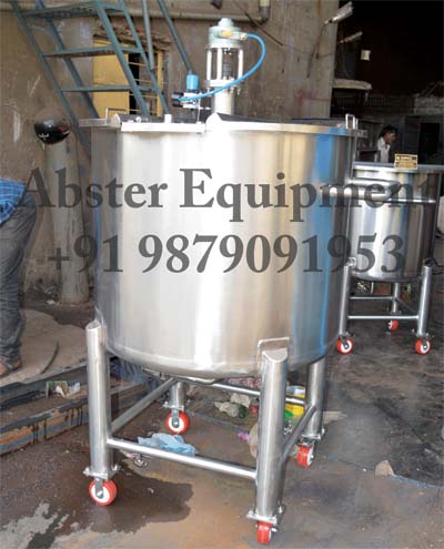 pharmaceutical-solution-prepration-tank-with-pnumatic-stirrer-agitator